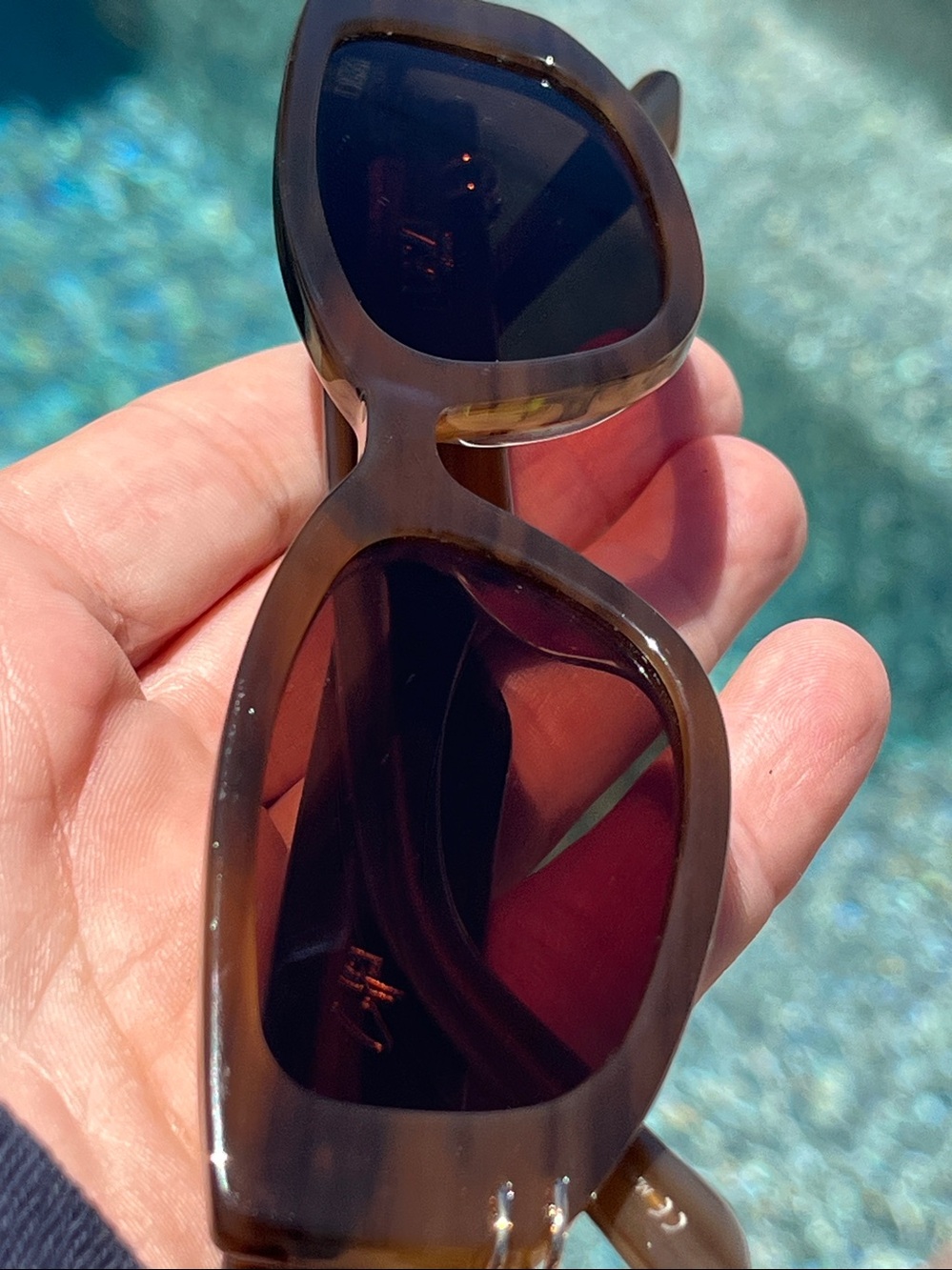 DEZI Cuffed Sunglasses Half & Half Tortoise Congnac -Gold - Picture 2 of 16